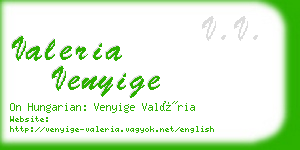 valeria venyige business card